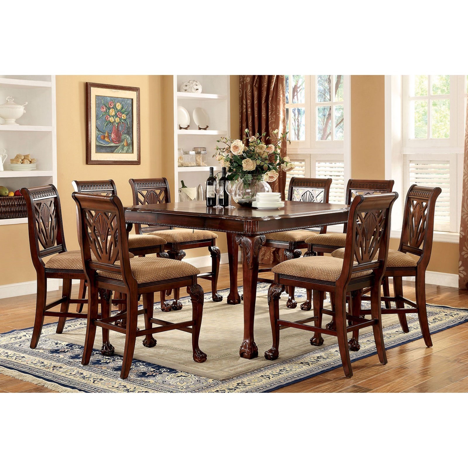 Furniture of America Petersburg II CM3185PT Traditional Counter
